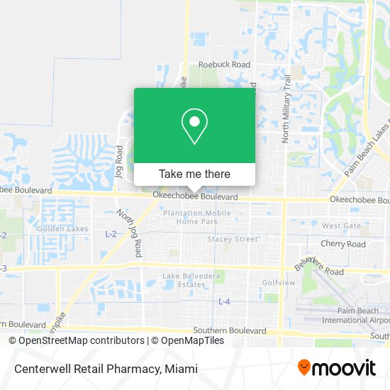 Mapa de Centerwell Retail Pharmacy