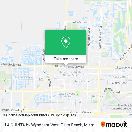 LA QUINTA by Wyndham-West Palm Beach map