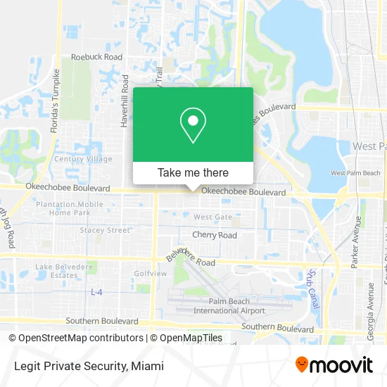 Legit Private Security map