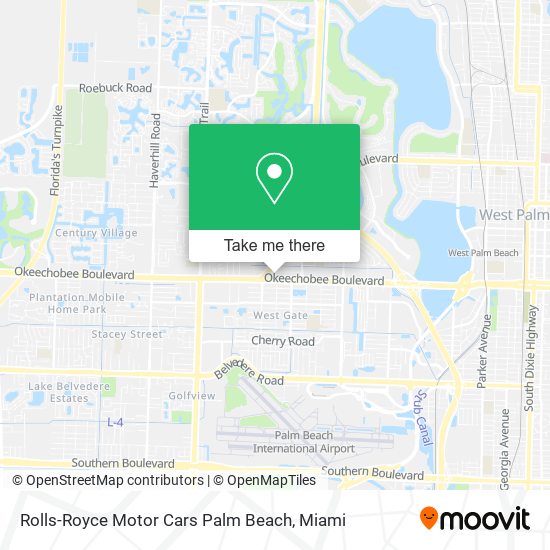 Mapa de Rolls-Royce Motor Cars Palm Beach