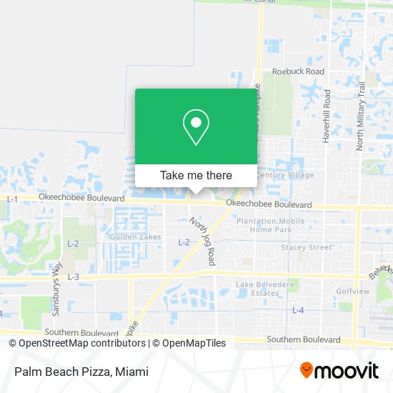 Mapa de Palm Beach Pizza
