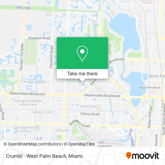 Mapa de Crumbl - West Palm Beach
