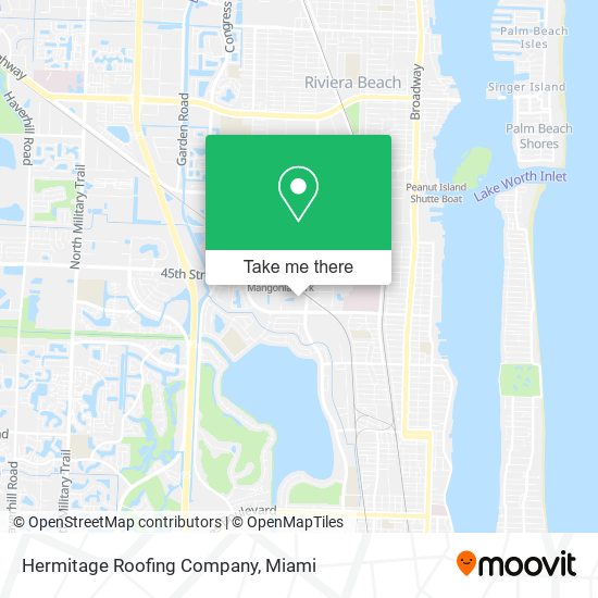 Hermitage Roofing Company map