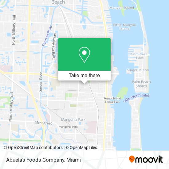 Mapa de Abuela's Foods Company