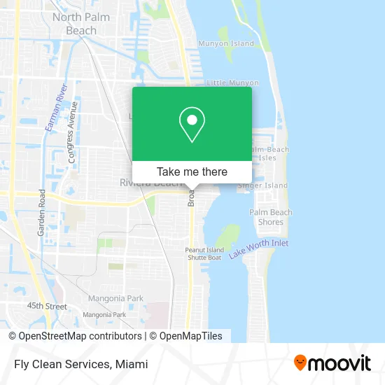 Fly Clean Services map