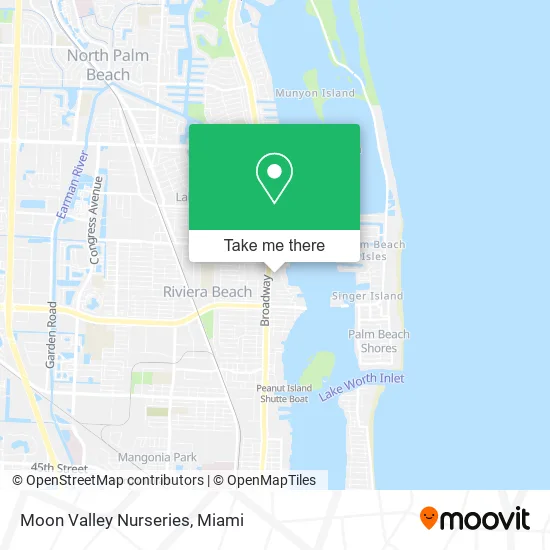 Moon Valley Nurseries map