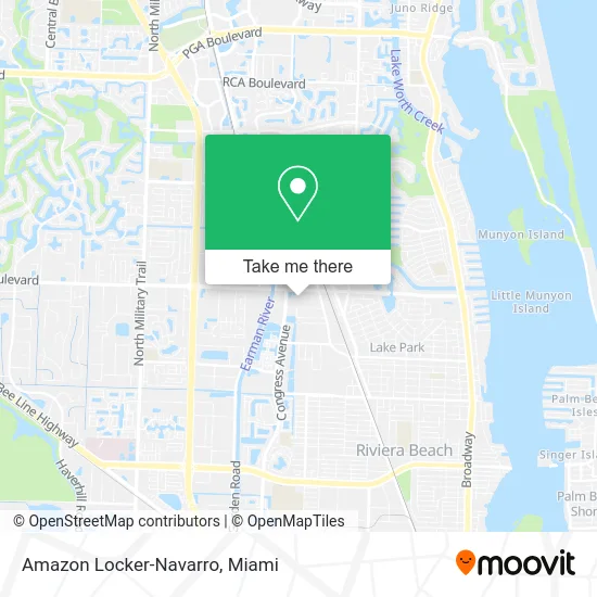 Amazon Locker-Navarro map