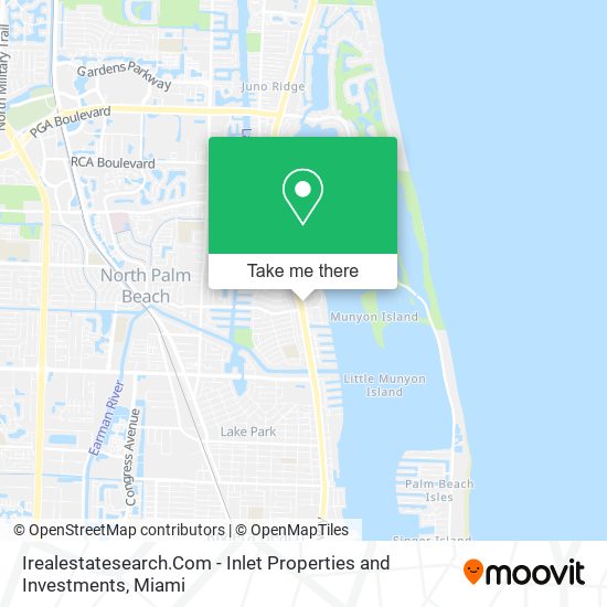 Irealestatesearch.Com - Inlet Properties and Investments map