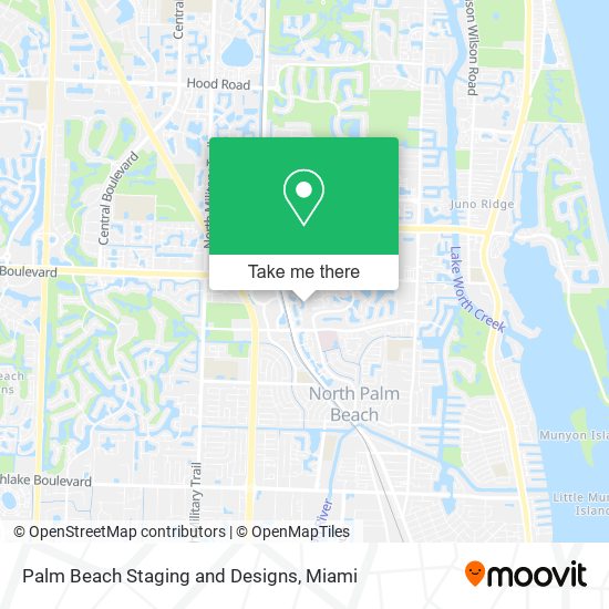 Mapa de Palm Beach Staging and Designs