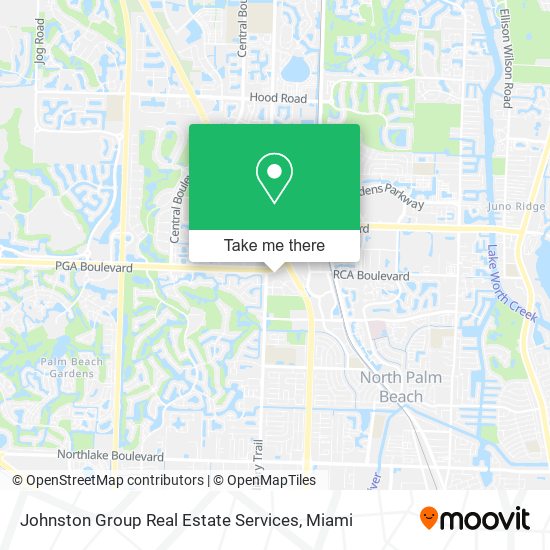 Johnston Group Real Estate Services map