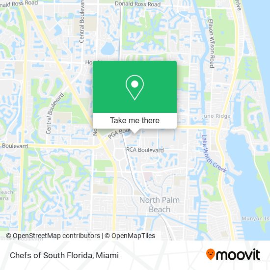 Chefs of South Florida map