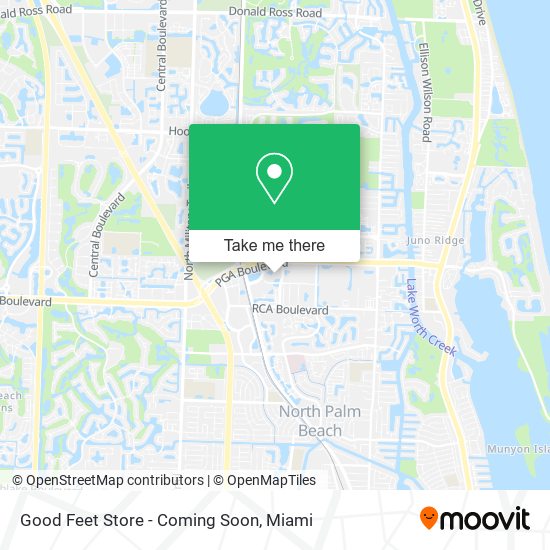 Good Feet Store - Coming Soon map