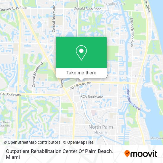 Outpatient Rehabilitation Center Of Palm Beach map
