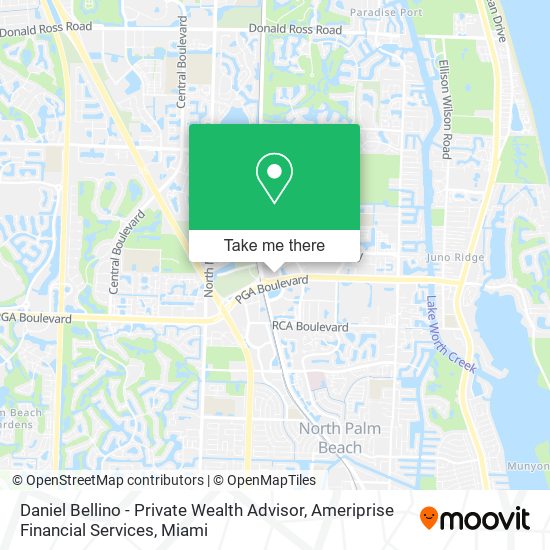 Mapa de Daniel Bellino - Private Wealth Advisor, Ameriprise Financial Services