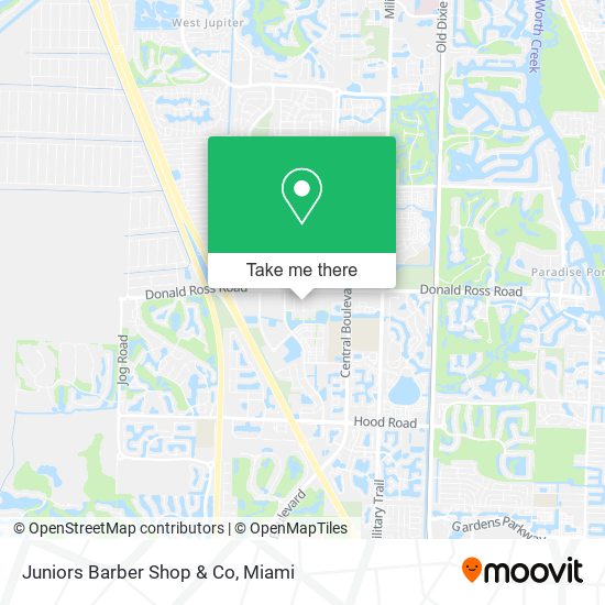 Juniors Barber Shop & Co map