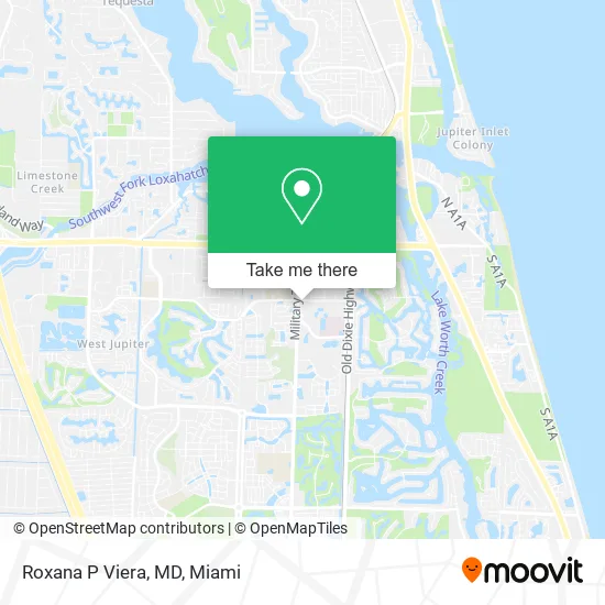 Roxana P Viera, MD map