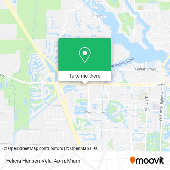 Felicia Hansen-Vela, Aprn map