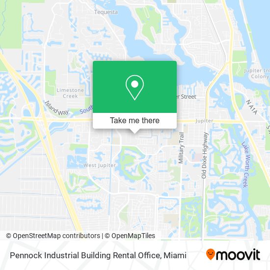 Mapa de Pennock Industrial Building Rental Office