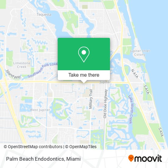 Mapa de Palm Beach Endodontics