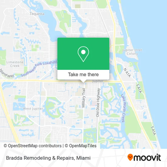 Bradda Remodeling & Repairs map