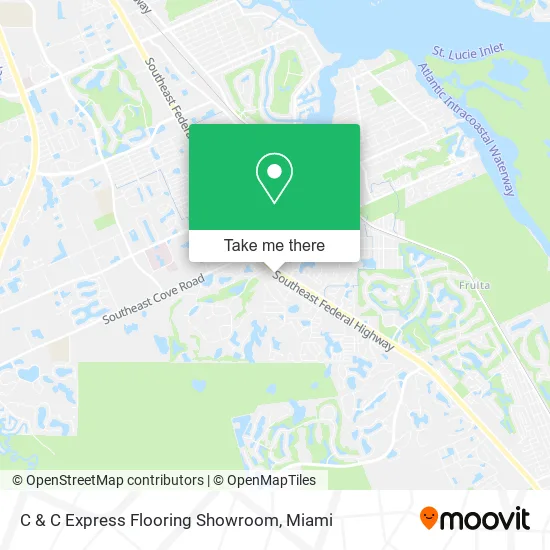 C & C Express Flooring Showroom map