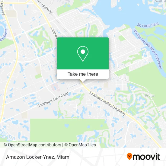 Amazon Locker-Ynez map