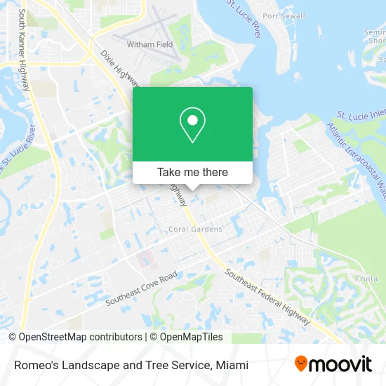 Romeo's Landscape and Tree Service map