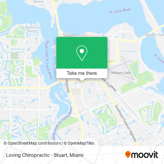 Loving Chiropractic - Stuart map