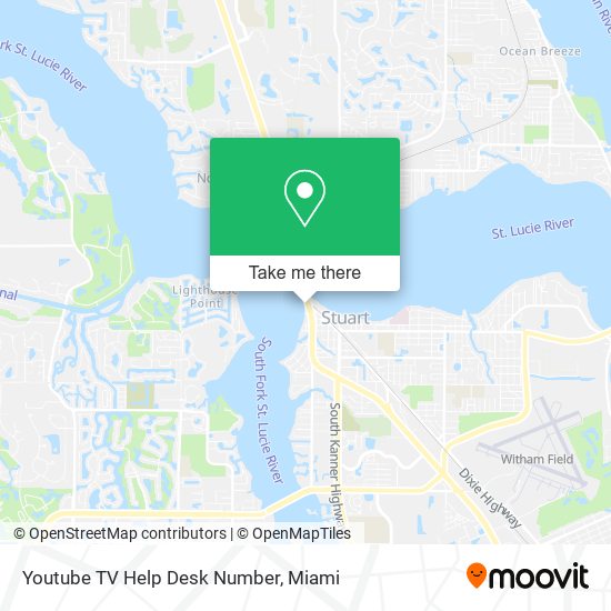 Youtube TV Help Desk Number map