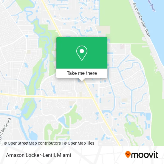 Amazon Locker-Lentil map
