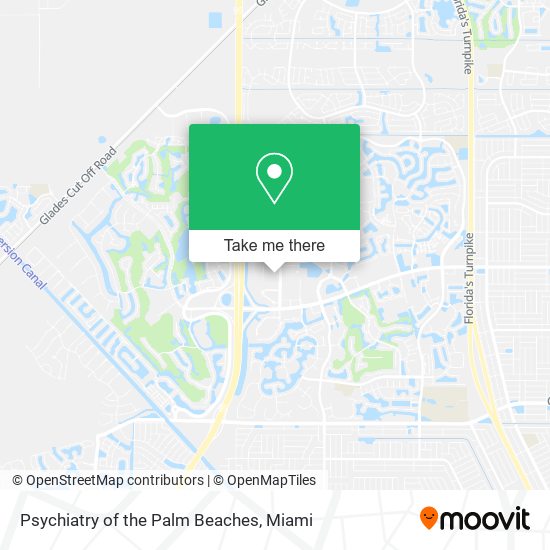 Mapa de Psychiatry of the Palm Beaches