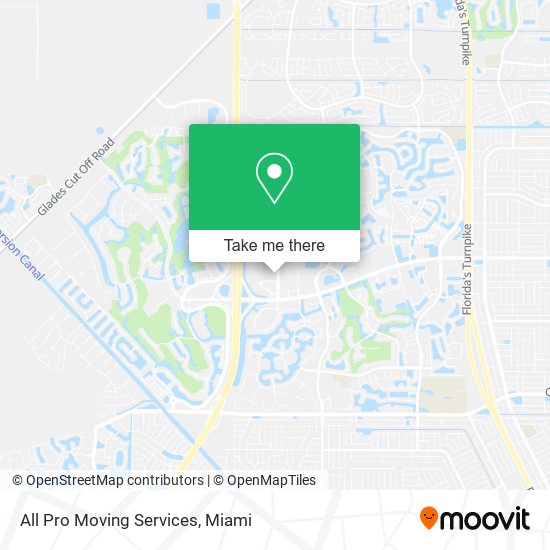 Mapa de All Pro Moving Services
