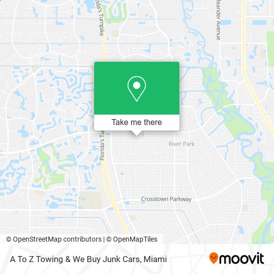 Mapa de A To Z Towing & We Buy Junk Cars