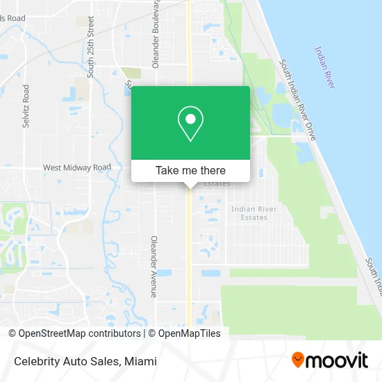Celebrity Auto Sales map