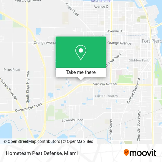 Hometeam Pest Defense map