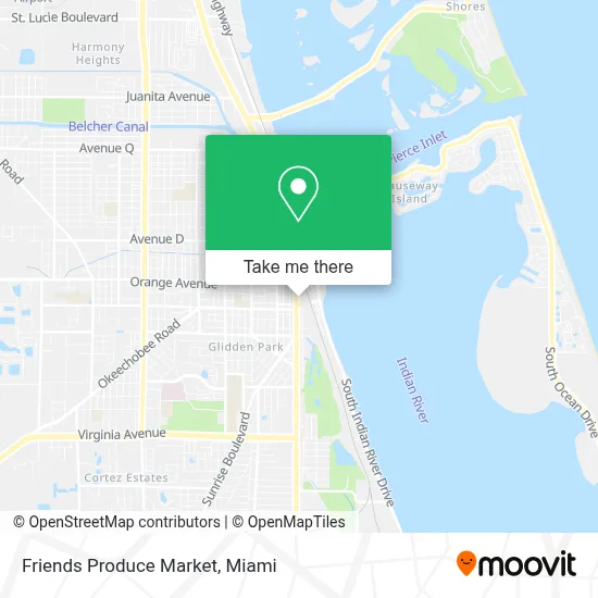 Friends Produce Market map