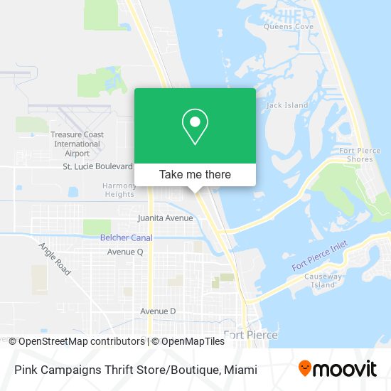 Mapa de Pink Campaigns Thrift Store / Boutique