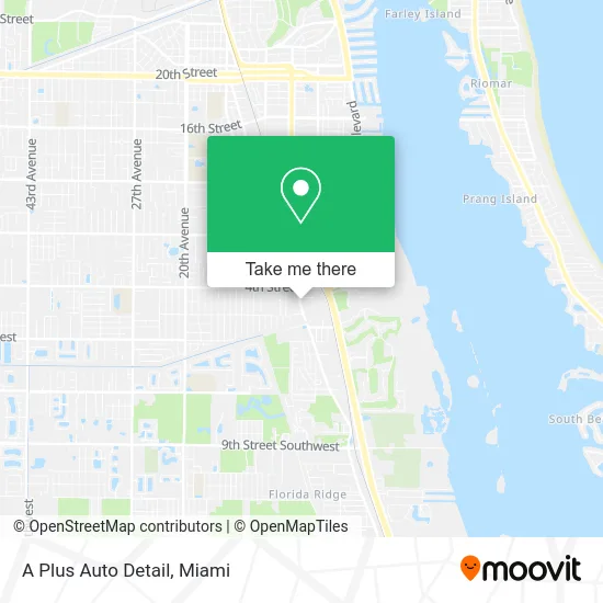 A Plus Auto Detail map