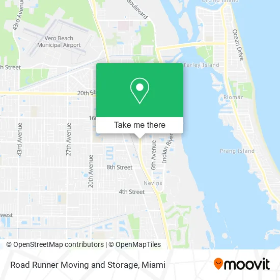 Road Runner Moving and Storage map