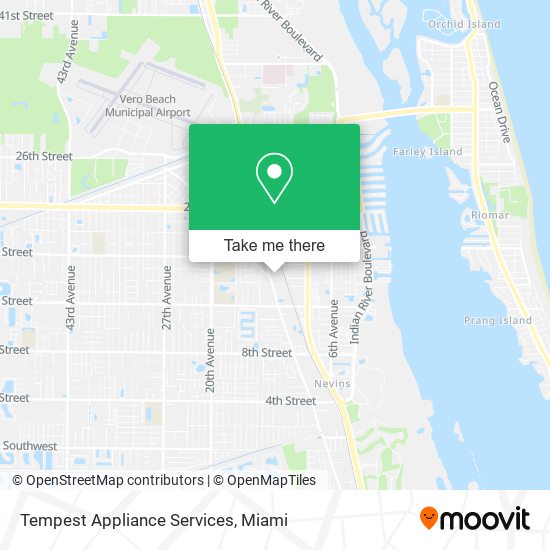 Mapa de Tempest Appliance Services