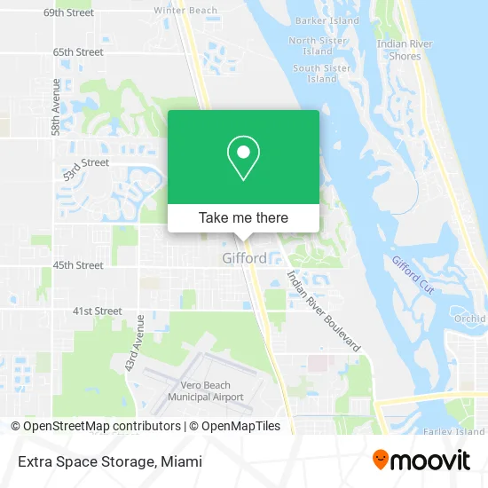 Extra Space Storage map