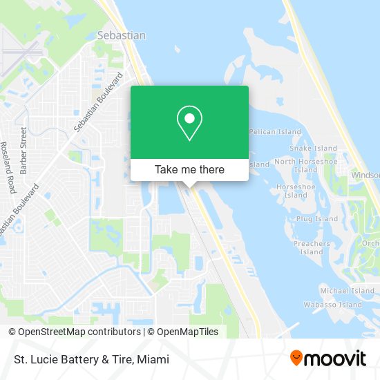 Mapa de St. Lucie Battery & Tire
