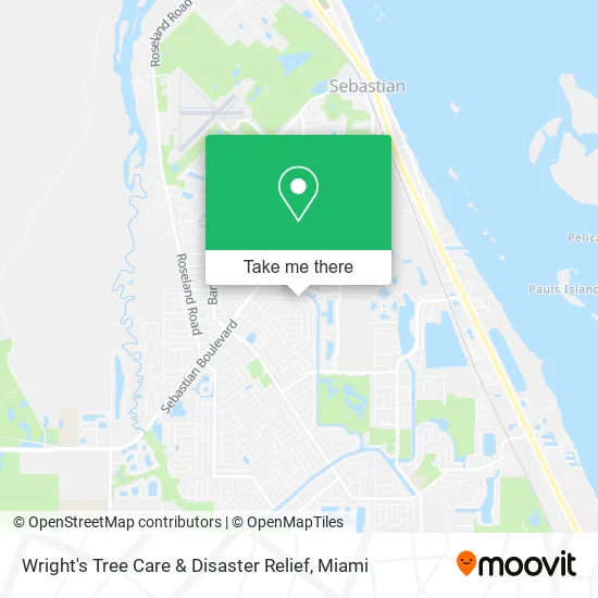 Wright's Tree Care & Disaster Relief map
