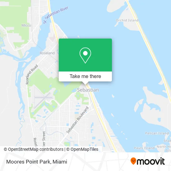 Moores Point Park map