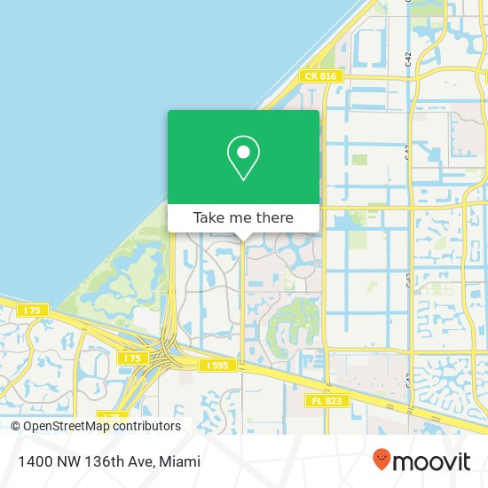 Mapa de 1400 NW 136th Ave