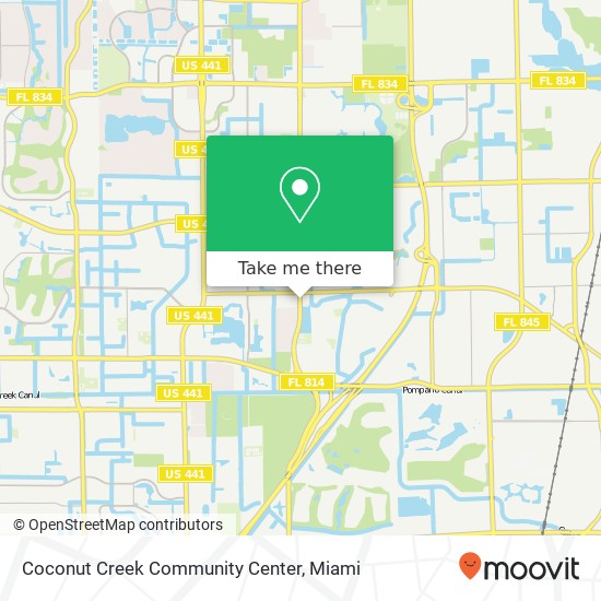 Coconut Creek Community Center map