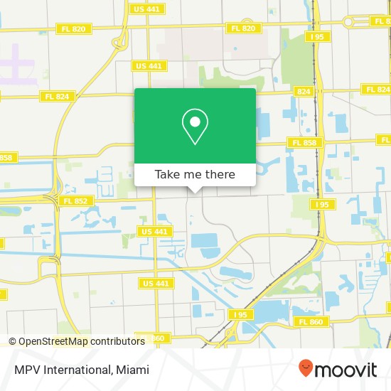 MPV International map