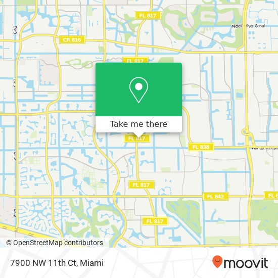 7900 NW 11th Ct map