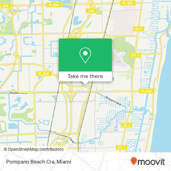 Mapa de Pompano Beach Cra