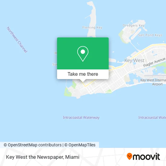 Key West the Newspaper map